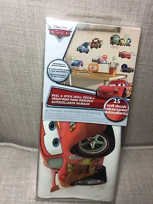 25 Disney Cars Wall Decals - Lightning Mcqueen Stickers - Kids Bedroom Decor • $30