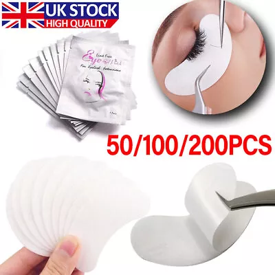 £5.69 • Buy Up To 200 Eyelash Lash Extensions Under Eye Gel Pads Lint Patches Makeup Salon
