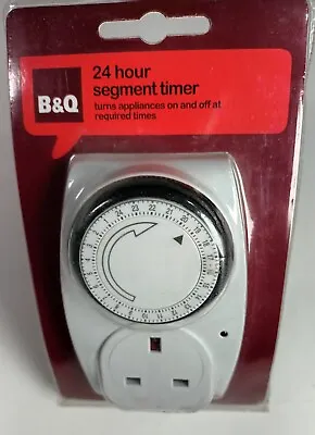 £7.50 • Buy B&Q 24 Hour Compact Mechanical Segment Timer - White