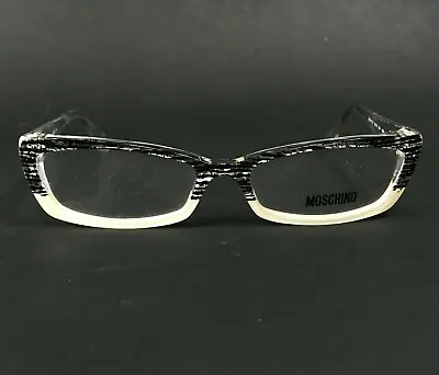 Moschino M 9692 V B Eyeglasses Frames Black Yellow Clear Cat Eye 52-16-135 • $54.99