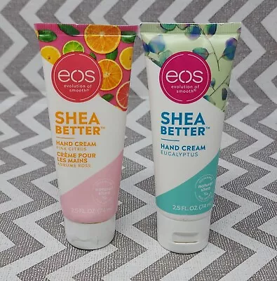 EOS 2x Shea Better Hand Cream Eucalyptus Pink Citrus Hand Lotion 2.5 Oz • $5.33