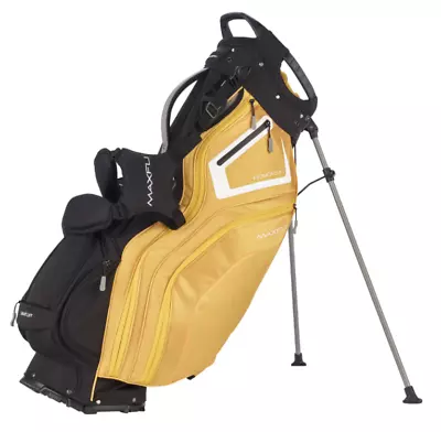Maxfli Honors+ Golf Club Stand Bag - 14-Way Divider - Black And Yellow • $199.98