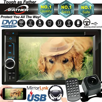 6.2'' HD Digital Touch Screen 2din Auto Radio Mirror Link Car Audio Video Player • $100.69