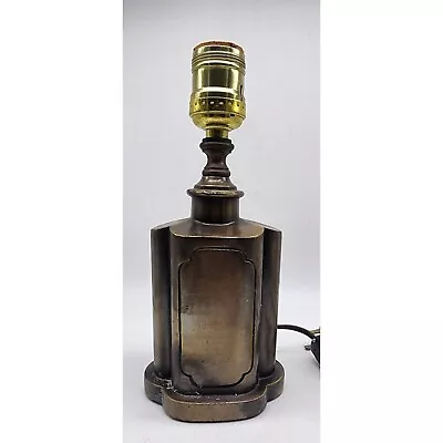 Vintage Art Deco Solid Brass Leviton Cord Switch Table Lamp 9  • $89.99