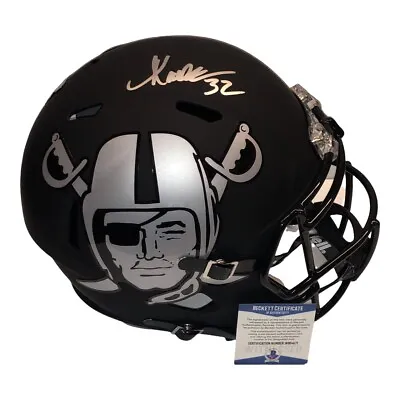 Marcus Allen Signed Los Angeles Raiders Full Size Speed Amp Black Helmet Bas Coa • $449.99