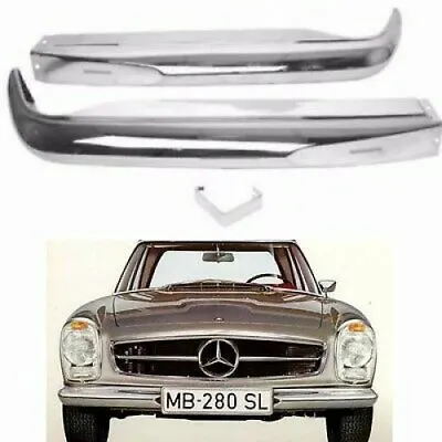 1963 - 1971 For Mercedes Benz W113 230SL 250SL 280SL Front Chrome Bumper X2pcs • $439