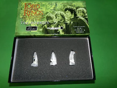 BRITAINS Lord Of The Rings Collectible Metal Figures Hobbits Sam Merry & Pippin • £15