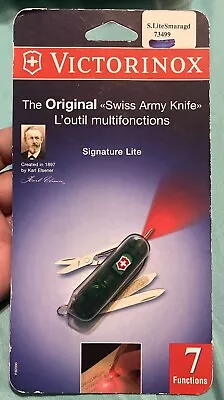 Victorinox Signature Lite Translucent Green Swiss Army Knife W/red Light New • $59.99