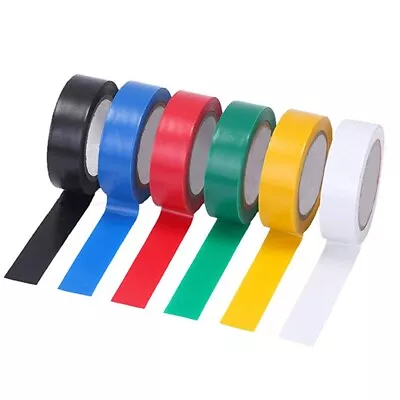 19mm Electrical Tape Insulation PVC Electric Insulating Tape For Electricians • £1.90