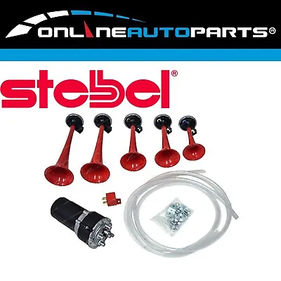 Stebel - Musical Car Air Horn 12 Volt La Cucaracha 5 Trumpets + Compressor • $64.33