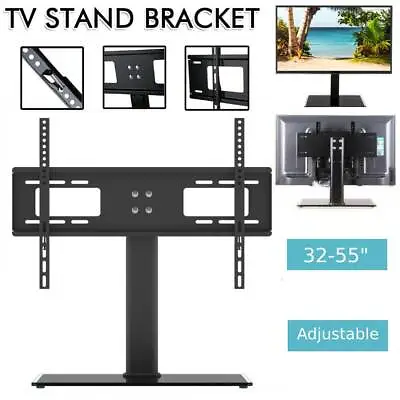 Universal Table Top Pedestal TV Stand For 32 37 40 42 43 50 55  LED LCD Screen • £16.99