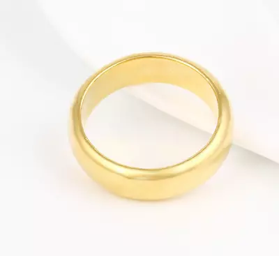 9K Yellow Gold Filled Lady Men 3 / 4 / 6mm Wedding Plain Ring Birthday #//129yg • £5.99