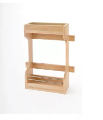 Rev-A-Shelf 4SBSU-18 13-1/2  Door 2 Shelf Organizer - Natural. MISSING HARDWARE • $40