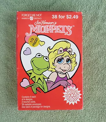 Jim Henson's Muppets Box Of 38 American Greetings Valentines Cards- NOS • $14.99