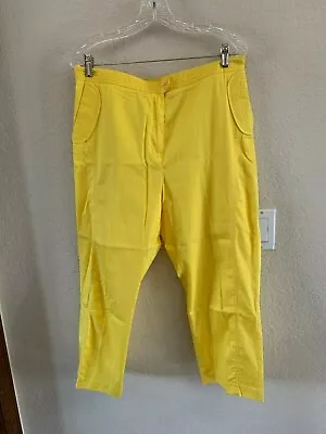 Erin London Sun Yellow Ankle Pants Size 10 • $14.99