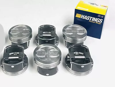 PISTONS/6 Hyper+CAST Rings For Mercruiser/Volvo/Chevy Marine 4.3L 262 VORTEC 030 • $215.37