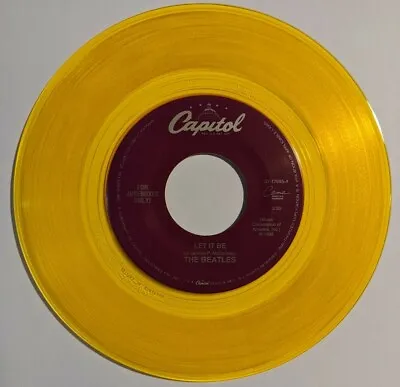 $44.99 • Buy The Beatles ‎Let It Be / You Know My Name Yellow Vinyl Juke Box Single 45  7 