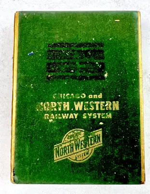 $35 • Buy Vintage Chicago Northwestern Railway System Congress Playing Cards - 2 Decks