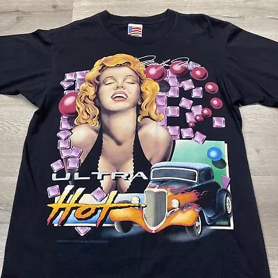 Vintage 1995 Marilyn Monroe Hot Rod Made In USA T Shirt Single Stitch Size Large • $104.99