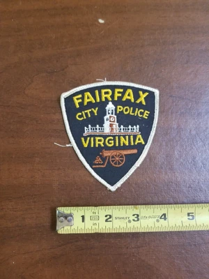 $7 • Buy Vintage Fairfax City VA Police Patch Cheesecloth Back