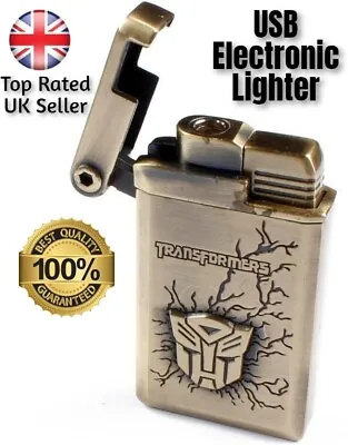 £9.99 • Buy USB Electronic Lighter Rechargeable Transformers Windproof Flameless Dual Plasma