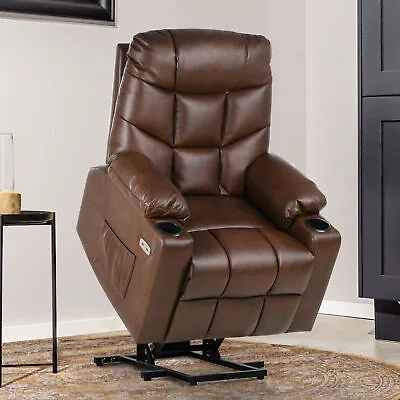 Elderly Electric Power Lift Recliner Chair Vibration Massage And Heated Sofa • $312.99