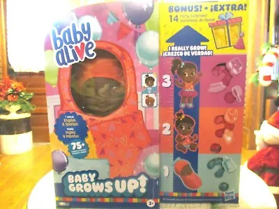 African American Baby Alive Baby Grows Up NEW Bonus Pack 14 BONUS Party Surprise • $169.38