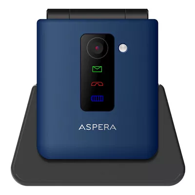 Aspera F50 4G Flip Phone (2.4'' 128MB/48MB) - Midnight • $107.76