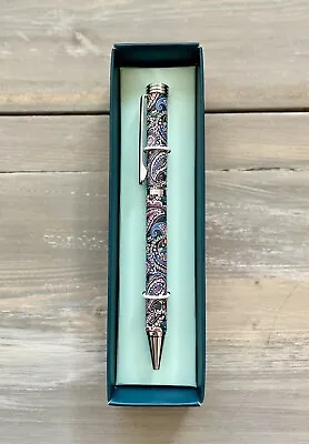 2023 VERA BRADLEY BALL POINT TWIST PEN BLACK INK NIB Haymarket Paisley Jewel • $14