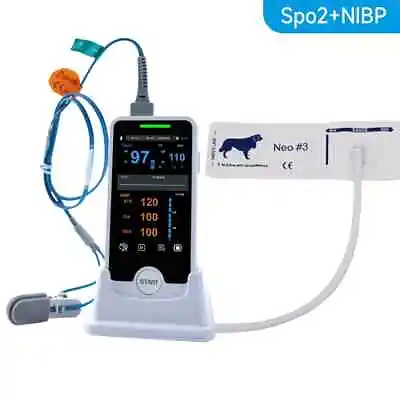 Veterinary Handheld Vital Signs Monitor Animal Portable SPO2 NIBP PR • $271.67