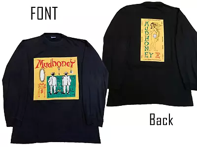 1992 Mudhoney 'Piece Of Cake' Long Sleeve Black All Size Shirt FAL5 • $39.99