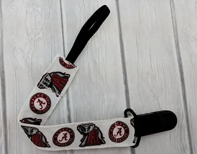 Pacifier Clip Pacifier Holder Baby Shower Gift College Pacifier Clip Alabama • $9.95