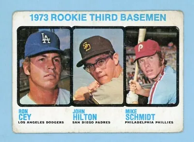 1973 Topps #615 Mike Schmidt Ron Cey Rookie Baseball Card Low Grade • $139