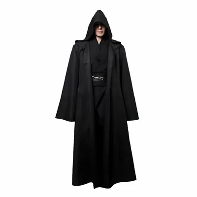 Star Wars Adult Mens Costume Fancy Dress Cosplay Jedi Warrior Hooded Cloak Robe • $18.69