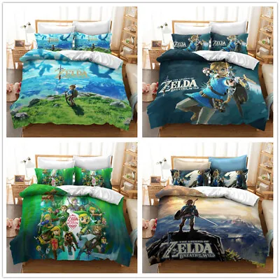 £30.36 • Buy The Legend Of Zelda Bedding Set Duvet Cover Quilt Cover Pillowcase Single Double