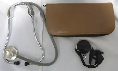 Vintage Littmann Stethoscope By Cardioscopes RARE 1960's Black / Silver W Erka • $55