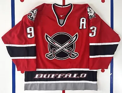 Buffalo Sabres Vintage Authentic Doug Gilmour Red Alternate NHL Hockey Jersey 56 • $399.99