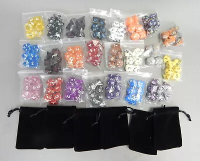 New 23 X7 Pack Sets Lot Polyhedral Colored Gaming Dice RPG D&D Dungeons Dragons • $39.99