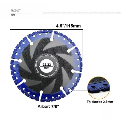 115mm/125mm/180mm/300mm Diamond Cutting Blades Multi Purpose Saw Discs Wheel Z • $16.99