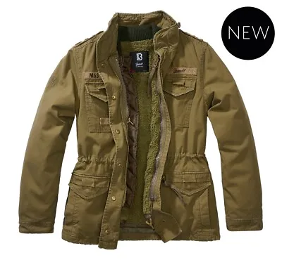 Brandit Jacket Women's Jacket Military M-65 Giant Parka 2 IN 1 Olive Black • $176.75