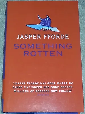 Jasper Fforde SIGNED Something Rotten UKHC 1st Edn + Postcard • £39.99