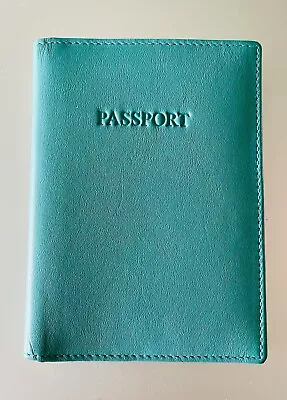 VISCONTI Leather Passport Credit Card Holder Wallet Cover Case RFID~~NIB • $15.99