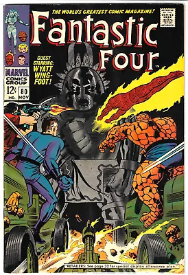 Marvel Comics Fantastic Four (1968) #80 First Living Totem Stan Lee Jack Kirby • $49.96