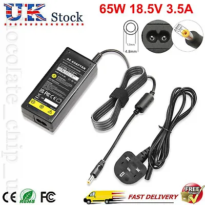 £9.99 • Buy For HP 530 550 620 625 18.5V 3.5A 65W Bullet Pin Laptop Power Adapter Charger