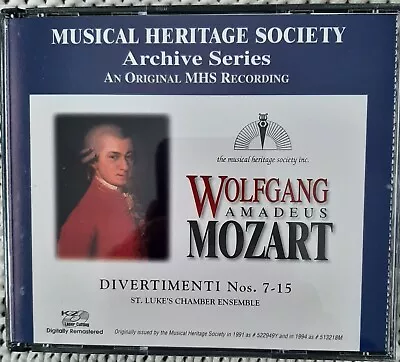 Mozart: Divertimenti Nos. 7-15 (2001 Musical Heritage Society 5363226) • $6.35