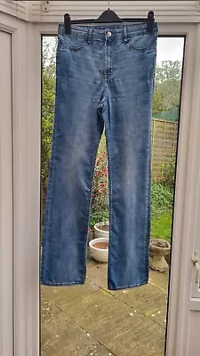 H&M Divided Washed Denim Straight Leg Jeans Size 42/12 • £5