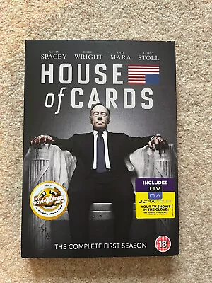 House Of Cards: The Complete First Season (DVD 2013) • £2