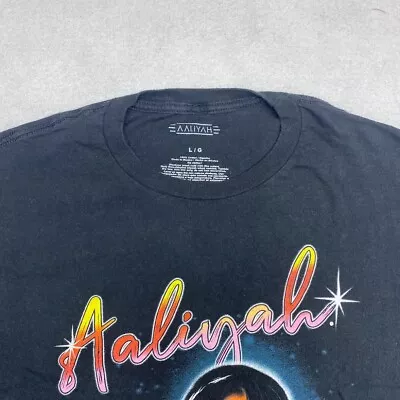 Aaliyah Graphic Tee Thrifted Vintage Style Size L • $17.50