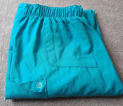 WonderWink Womens Medium Tall Teal Scrub Pants • $12.99