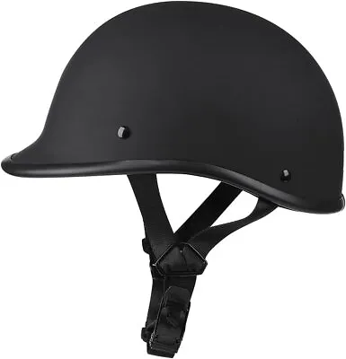 Helmets Half Cap Vintage Shell Open Face Motorcycle Helmet - DOT Approved • $41.99
